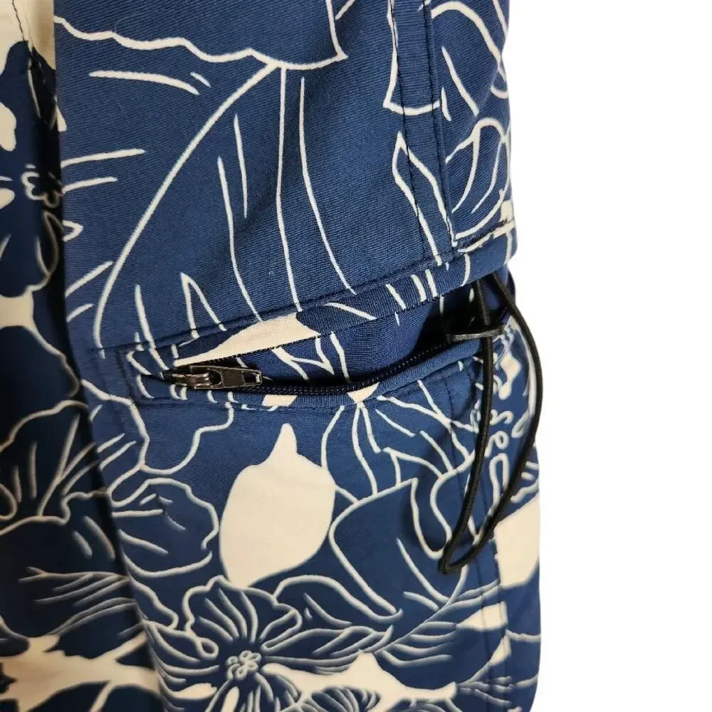 Patagonia Wavefarer Board Shorts Tropical Floral Men's Size 31 Blue Cream‎